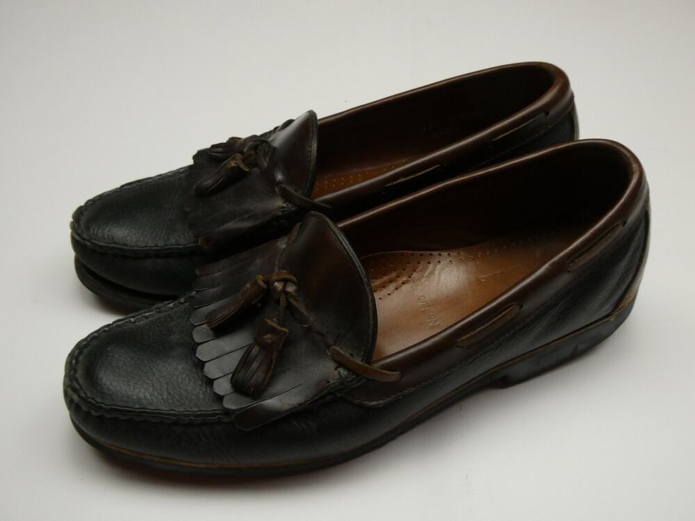 Allen Edmonds tassel loafers dress shoes, size: 11, dark brown